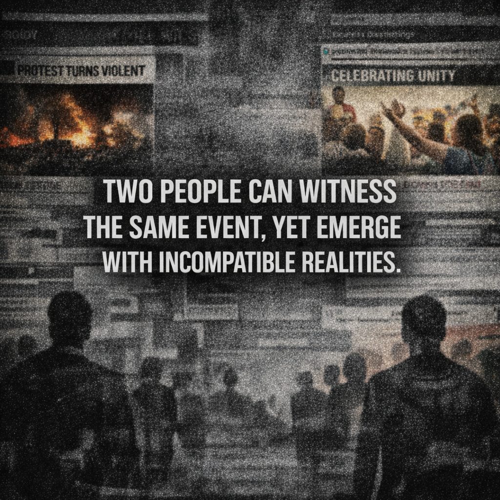 When perception fragments, conflict becomes inevitable.