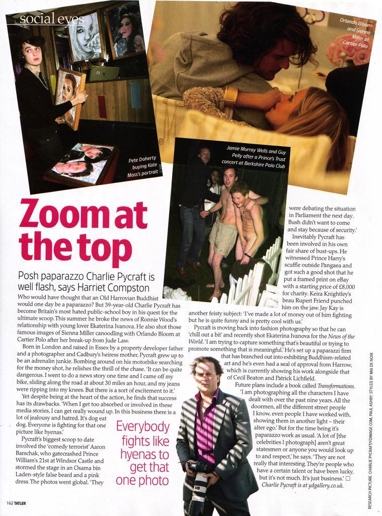 A Tatler profile published in December 2008, shortly after I began contracting at the News of the World. The language reflects the era: speed, access, and competitive pressure framed as glamour rather than risk.

Behind the scenes of tabloid acquisition. Images circulated rapidly between photographers, picture desks, and editors long before publication, attribution, or public scrutiny.

Social proximity as professional currency. Events, after-parties, and informal spaces were often where access was established well before cameras were raised.

The photographer as both observer and participant. By 2008, the boundaries between documentation, intrusion, and performance were already under strain.